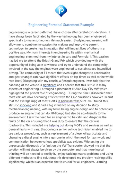 electrical engineering personal statement|civil engineer personal statement examples.